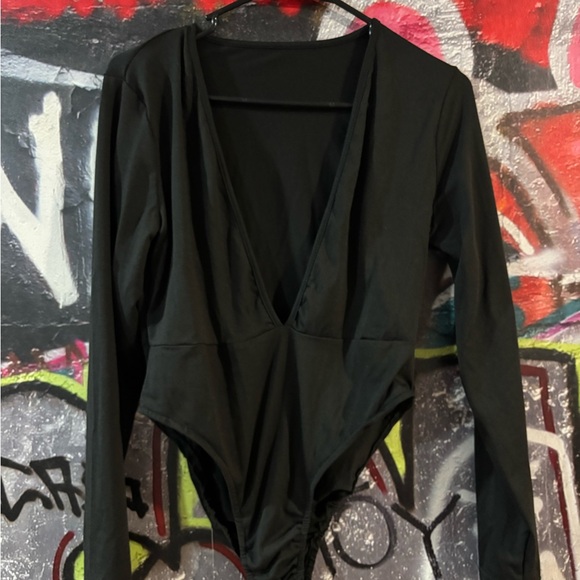 SHEIN Tops - Black Long Sleeve Bodysuit NWOT